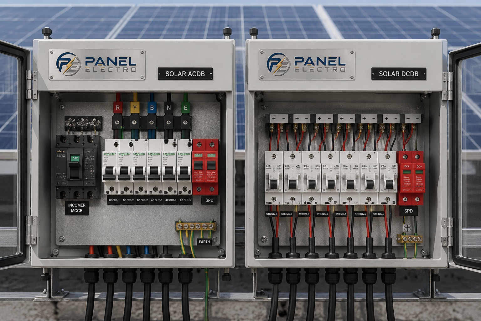 Solar ACDB & DCDB Combo Box - Distribution Electrical Switchgear Panel