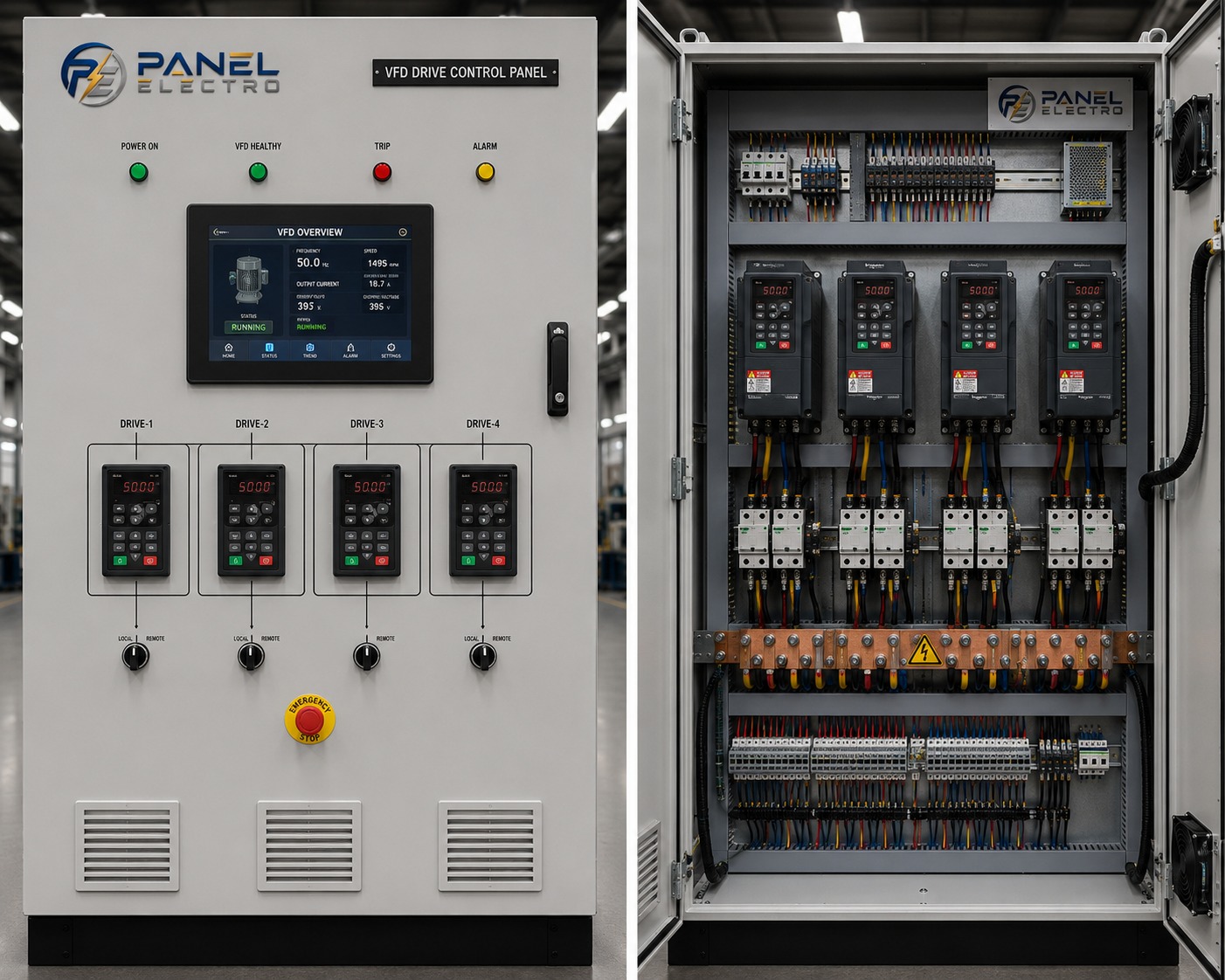 VFD Drive Control Panel - Automation & Drives Electrical Switchgear Panel